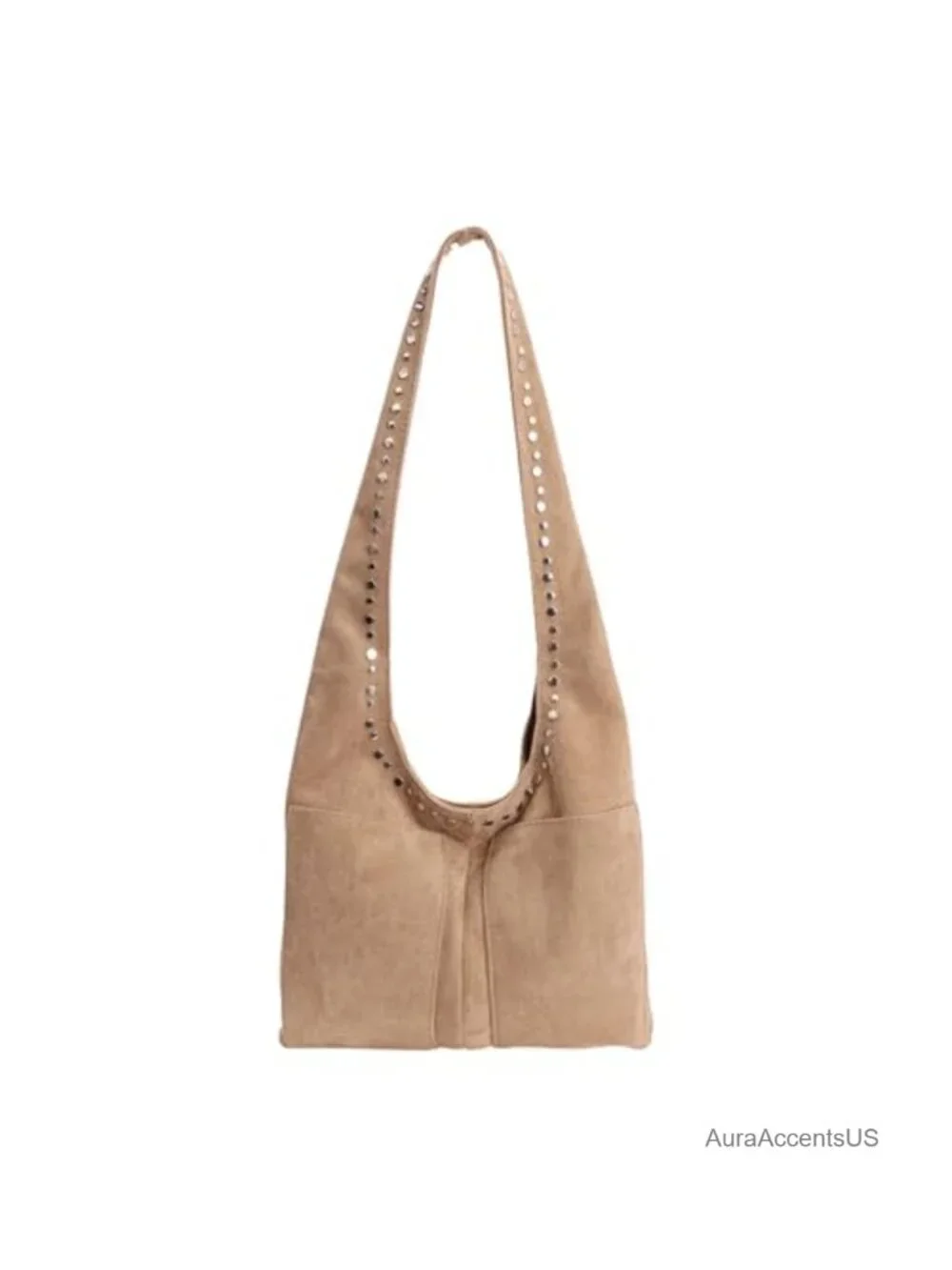 Faux Suede Slouchy Hobo Bag Women Soft Shoulder Purse Tote Work Vintage Boho